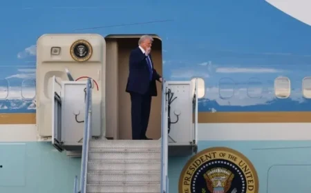 Secret Service Discovers Suspicious Hunting Stand Near Trump’s Air Force One