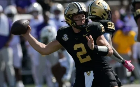 Indiana Climbs to No. 2, Vanderbilt Enters Top 10 in AP Poll