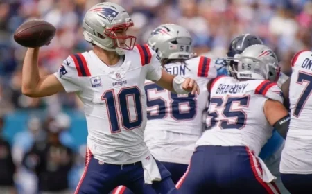 Drake Maye Sets Patriots Record for Completion Percentage