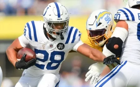 Jonathan Taylor Scores Three Touchdowns in Colts’ Victory