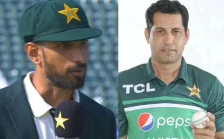 Asif Afridi Becomes Pakistan’s Second-Oldest Test Debutant, Replacing Hasan Ali