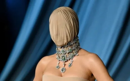 Kim Kardashian Dons Margiela Mask at 2025 Academy Museum Gala