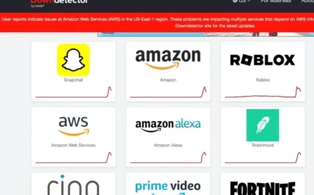 Amazon Web Services Outage Disrupts Websites and Apps