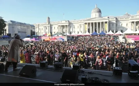 Diwali Festivities Illuminate Trafalgar Square, Mayor Sadiq Khan Shares Highlights