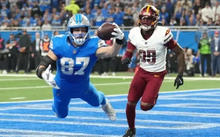 Lions’ Sam LaPorta Faces Silent Start: Will He Play in Week 7?