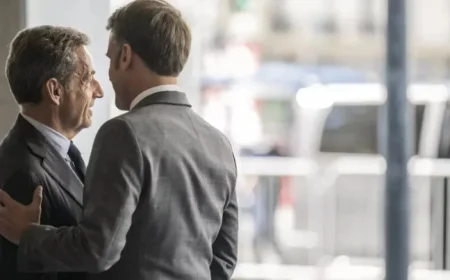 Emmanuel Macron Meets Nicolas Sarkozy Before Imprisonment