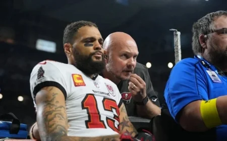 Lions Triumph Over Bucs; Receiver Mike Evans Suffers Clavicle Fracture