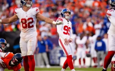 Giants Release Kicker Jude McAtamney Following Costly Misses in 33-32 Defeat