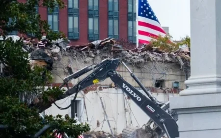 Historic Group Seeks Halt on East Wing Demolition for Trump’s Ballroom