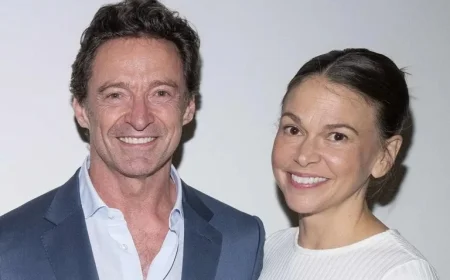 Hugh Jackman and Sutton Foster Capture Rare Photo During NYC Date Night