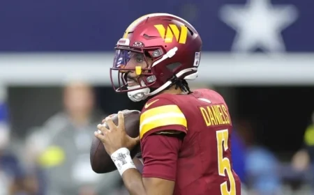 Jayden Daniels Sidelined in Week 8 Due to Hamstring Injury