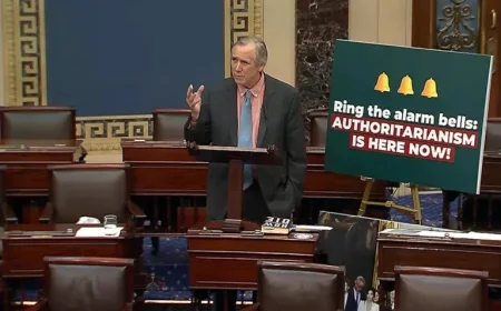 Jeff Merkley Delivers 20-Hour Senate Filibuster Speech