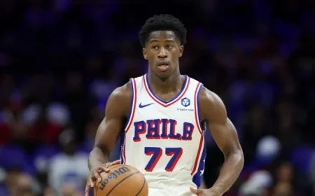 Sixers’ VJ Edgecombe Inspired by Versatile Two-Way Guards