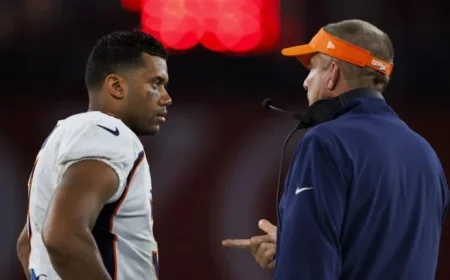 Sean Payton Clarifies Jaxson Dart Remarks: Not Targeted at Russell Wilson