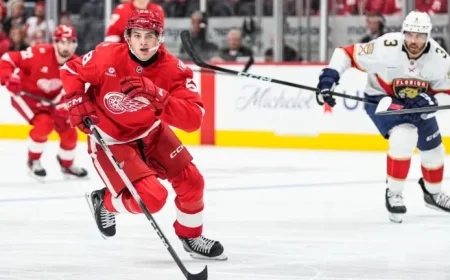Emmitt Finnie Triumphs as Detroit Red Wings Falter in Opening Test