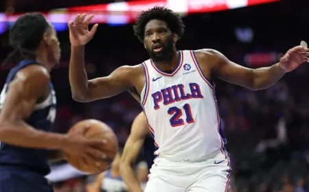 76ers’ Embiid Returns to Action After 8-Month Hiatus