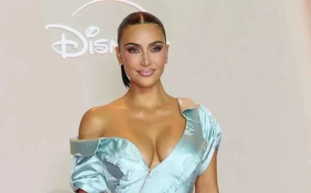 Kim Kardashian Stuns in Sheer Minidress Crafted from Beads and Rope