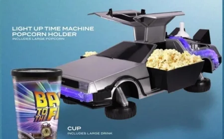 DeLorean Popcorn Bucket Hits Theaters for Back to the Future’s 40th Anniversary