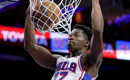 VJ Edgecombe Sets NBA Record, Surpassing LeBron in 76ers Debut