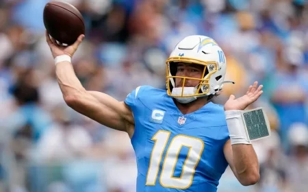 Justin Herbert stats today: volume, efficiency, and what they signal for Week 8