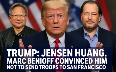 San Francisco reprieve: Trump halts planned federal “surge” after calls with Jensen Huang and Marc Benioff; Mayor Daniel Lurie seeks collaboration over troops