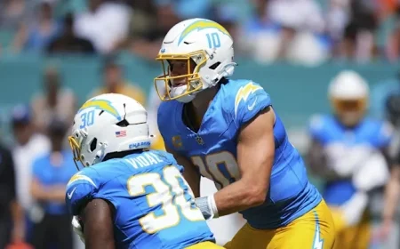 Kimani Vidal stats: 2025 Chargers snapshot, role, and pace through Week 7