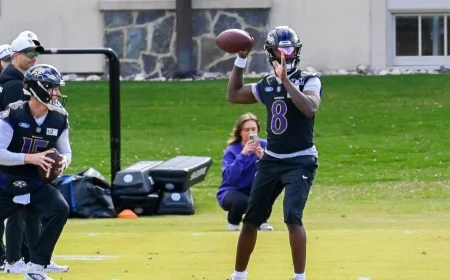 Is Lamar Jackson playing this week? Latest Ravens QB status, practice notes, and what it means vs. the Bears