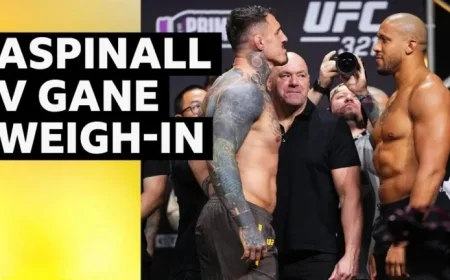 UFC 321: Tom Aspinall Outweighs Ciryl Gane at Weigh-In