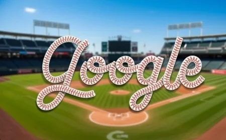 ‘Google baseball’ goes big on World Series day: new Doodle on the homepage and AI quietly powering tonight’s telecast