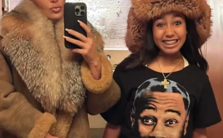 North West Transforms with Tattoos, Blue Contacts, and Piercings