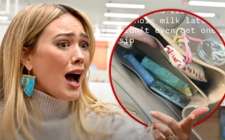 Hilary Duff Posts Emotional Selfie After Coffee Spill in Balenciaga Bag