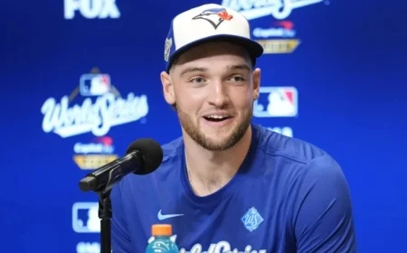 Blue Jays Pitcher Trey Yesavage’s Girlfriend Taylor Flaunts Custom World Series Jacket