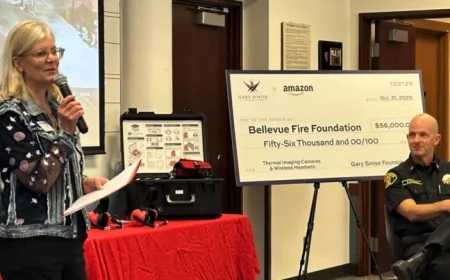 Amazon and Gary Sinise Foundation Award Equipment Grants to Local Firefighters