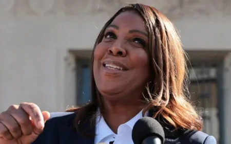 N.Y. AG Letitia James Denies Bank Fraud Charges in Federal Court