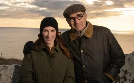 Sarah Levy Joins Father Eugene in Galway Bay After Schitt’s Creek