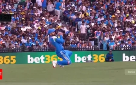 Virat Kohli’s Stunning Catch in AUS vs IND 3rd ODI Sets Fielding Record