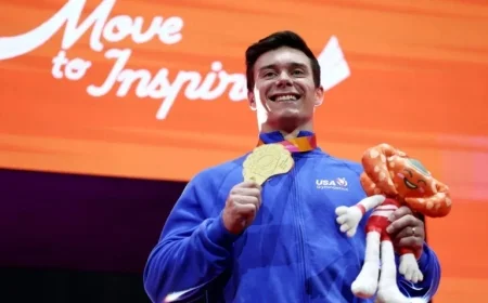 Brody Malone Claims World Gymnastics Title in Horizontal Bar Return