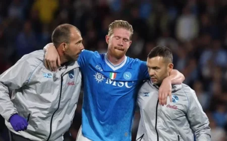 De Bruyne’s Injury Clouds Napoli’s Victory Over Inter