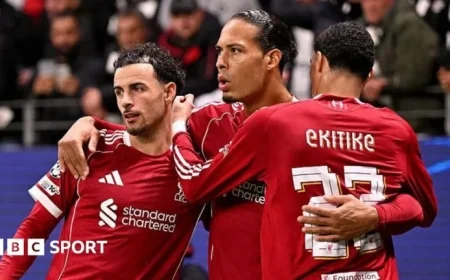 Liverpool Dominates Eintracht Frankfurt 5-1, Ends Losing Streak
