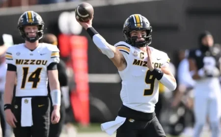 Missouri QB Beau Pribula Injured, Carted Off During Vanderbilt Game