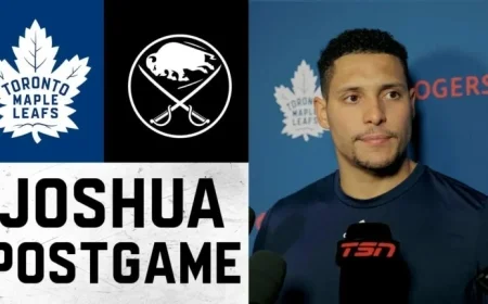 Dakota Joshua Shines in Post-Game Victory Over Buffalo Sabres