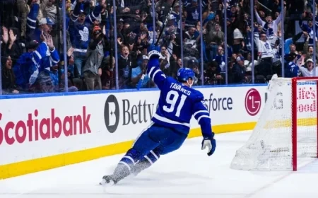 Tavares Hits 499th NHL Goal in OT as Maple Leafs Defeat Sabres