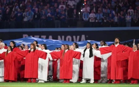 Voices of Fire Impresses with National Anthems at World Series Game 1