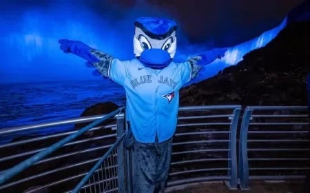 Niagara Falls Illuminates Blue for Blue Jays This Weekend