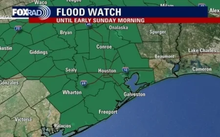 Houston Braces for Second Wave of Storms Tonight