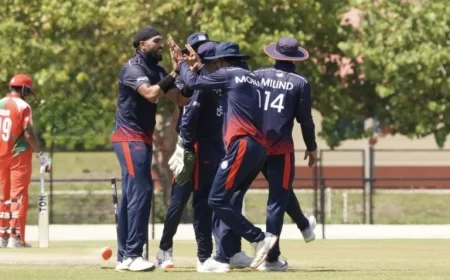 USA Cricket Reveals Squad and Schedule for ICC CWC League 2 in Dubai