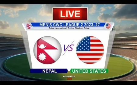 United States vs Nepal live scorecard: USA set 263 in Dubai as early strike rocks Nepal chase