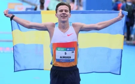 Andreas Almgren Sets New European Half-Marathon Record in Valencia