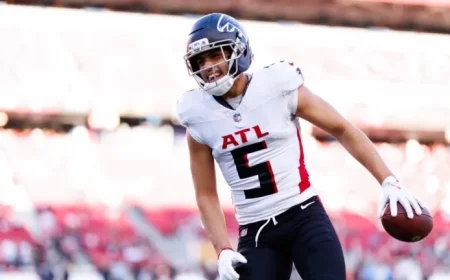 Falcons List WR Drake London as Questionable Due to Hip Injury