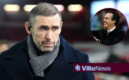 Keown Praises Aston Villa Midfield Star for Performance Against Go Ahead Eagles